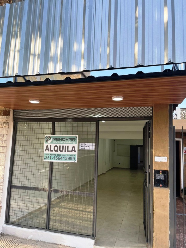 LOCAL CON DEPARTAMENTO DE 1 DORMITORIO  EN ALQUILER 